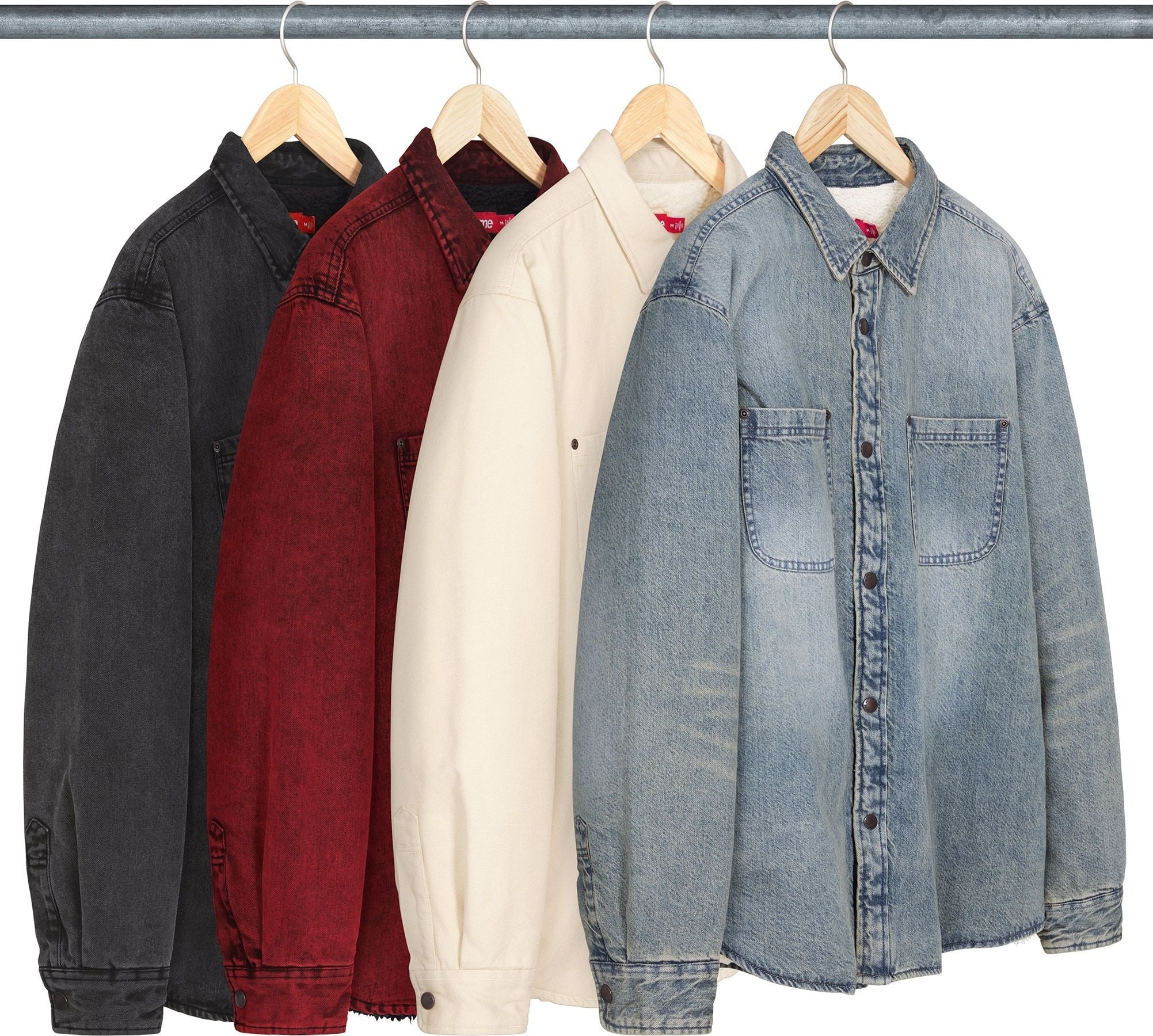 Faux Shearling Lined Work Shirt view 17